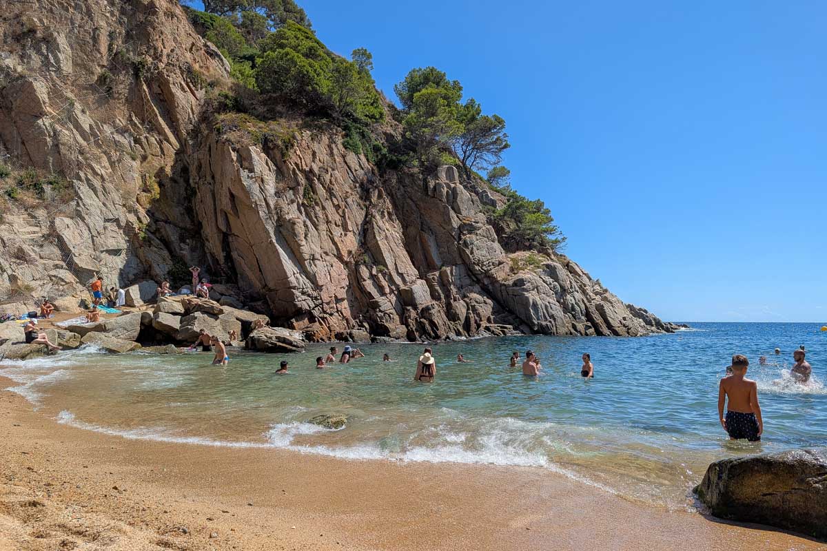 Es Codolar beach, located in Tossa de Mar, Spain (1)