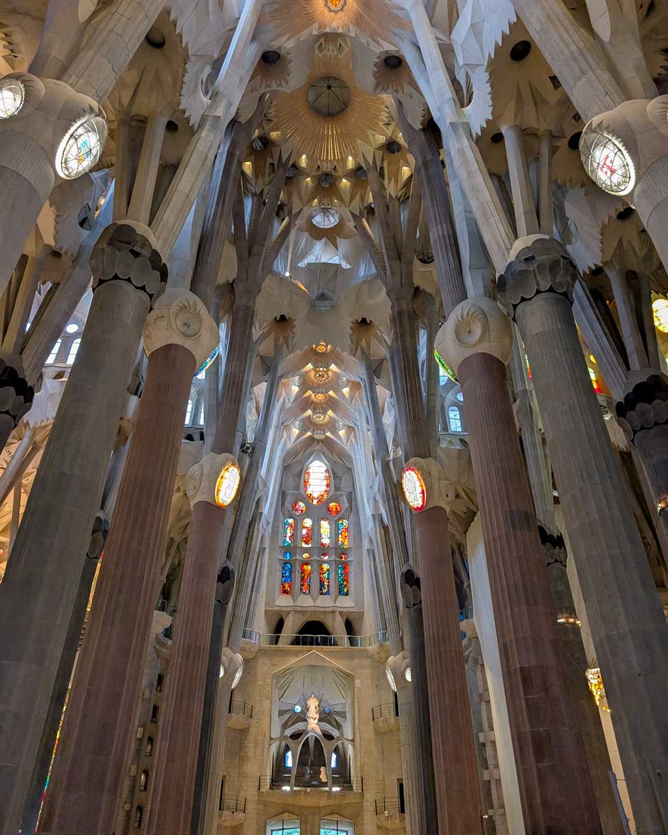 Inside Sagrada Família in Barcelona Spain (2)