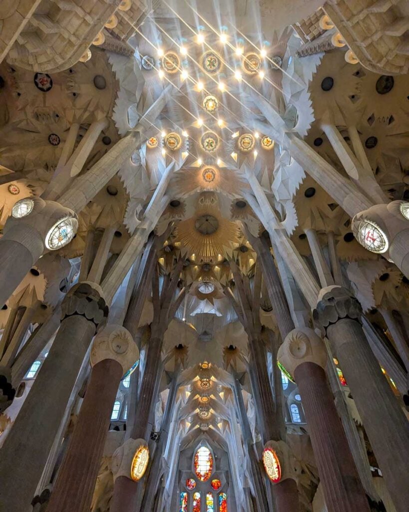 Inside Sagrada Família in Barcelona Spain (3)