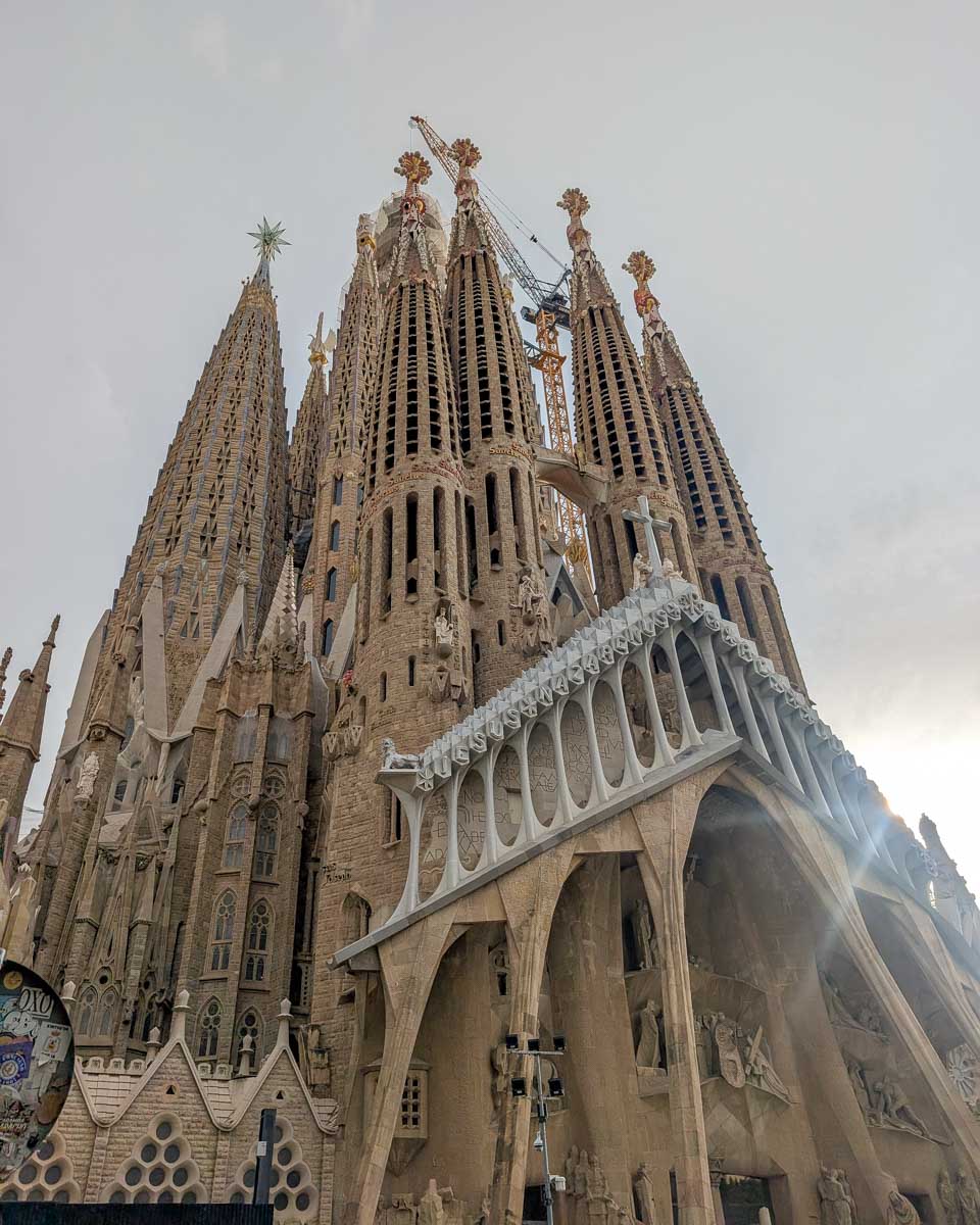 The outside of Sagrada Família in Barcelona Spain (2)