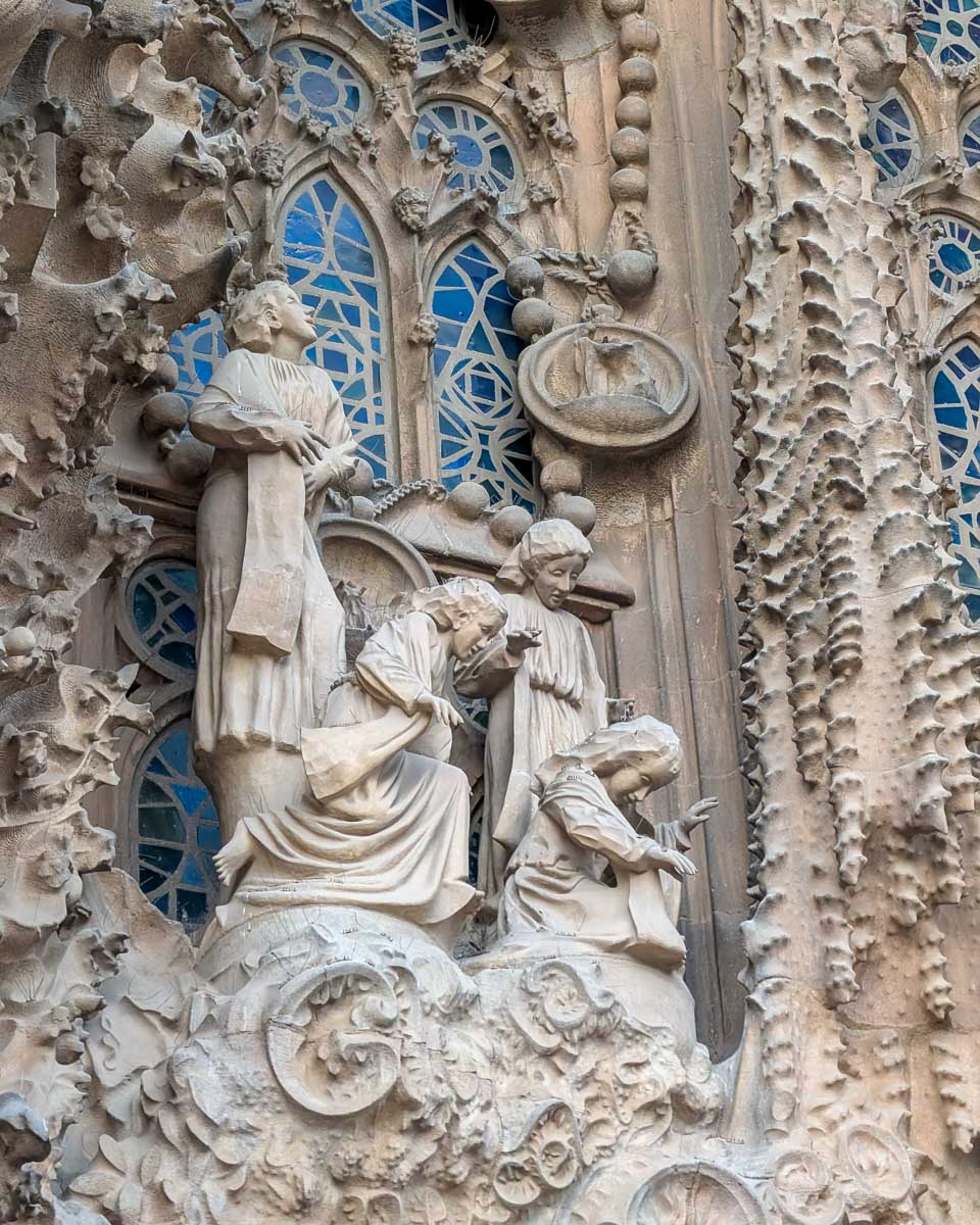 The outside of Sagrada Família in Barcelona Spain (3)