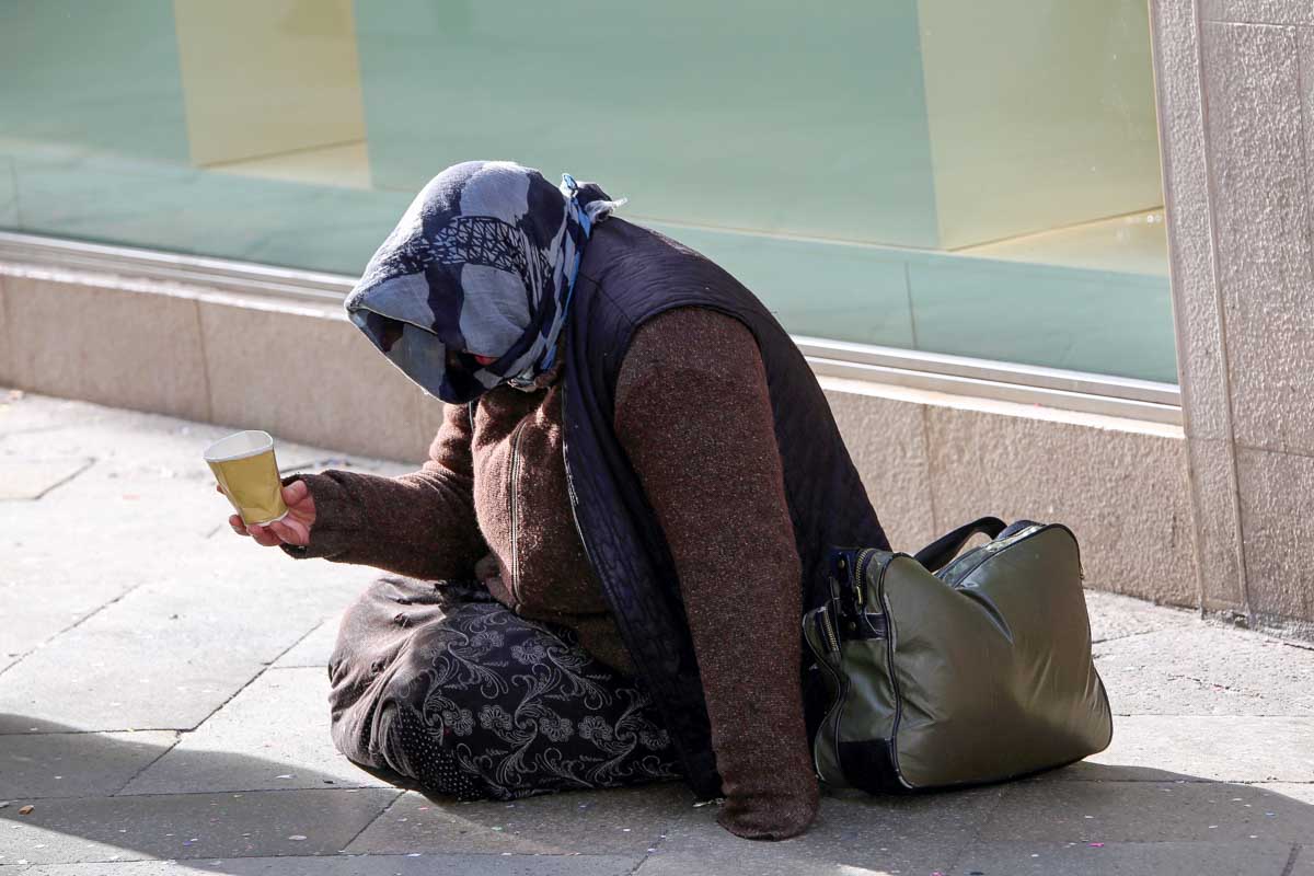 A beggar in Europe