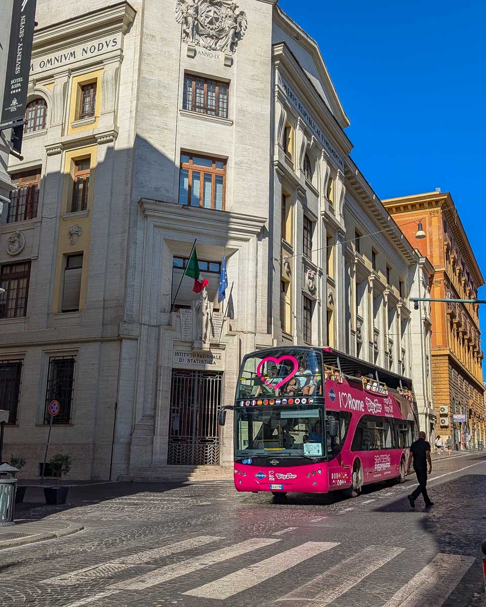 A public bus in Europe