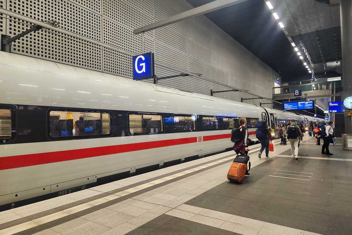 A train station and train in Europe (4)