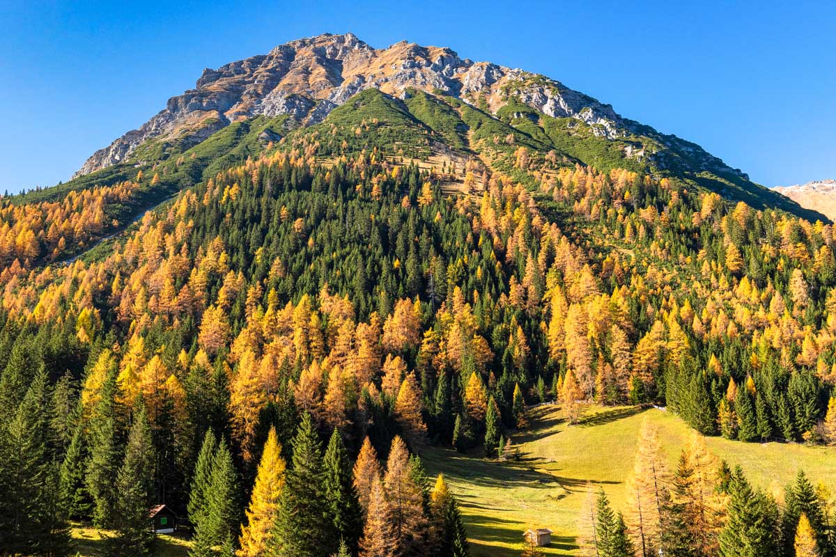 Autumn fall in the Austrian Alps