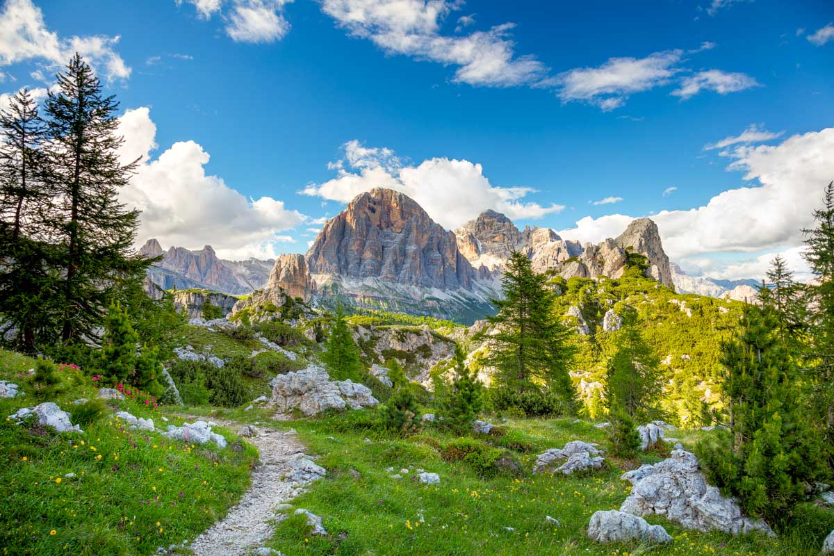 Hiking in the Dolomites of Italy
