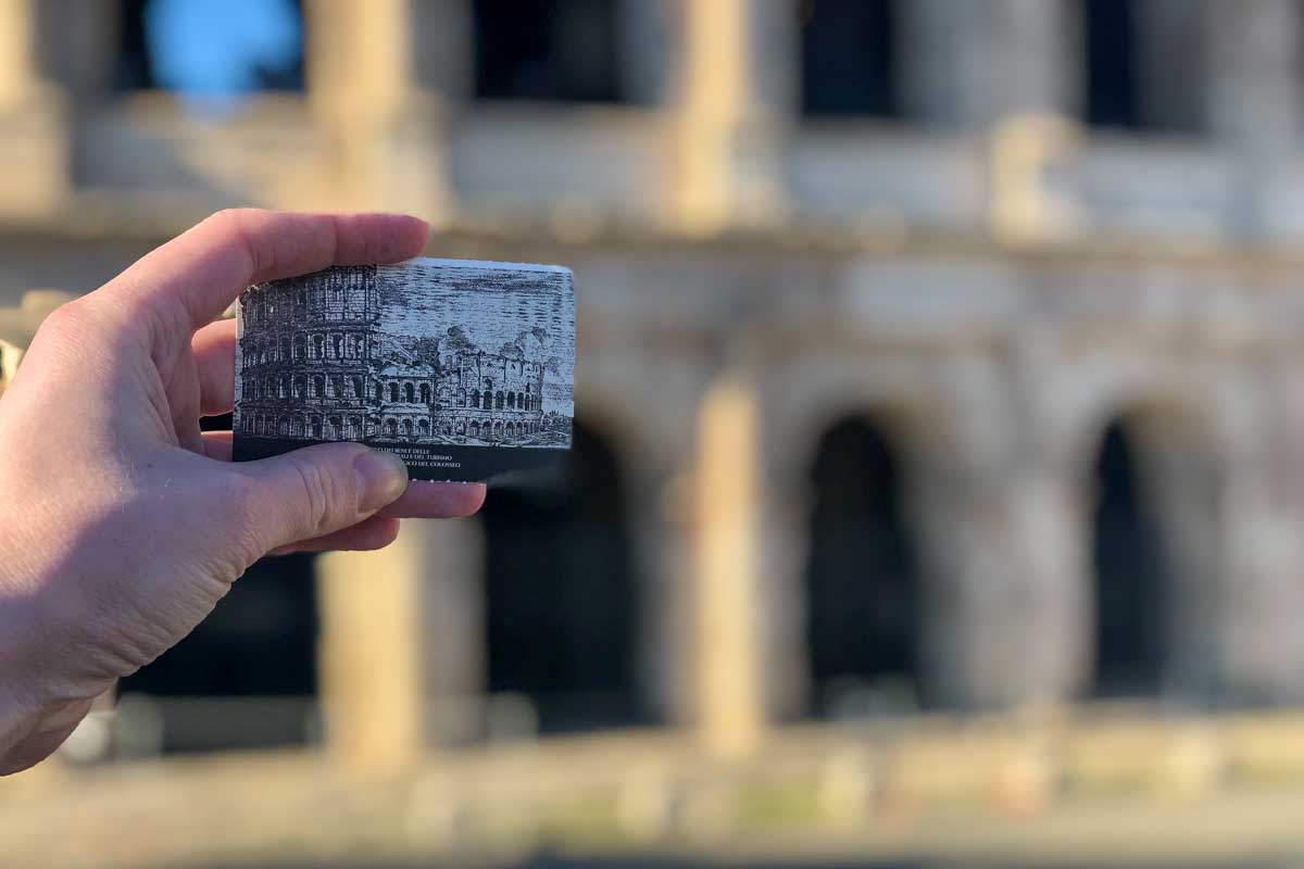 Ticket for the Colosseum in Rome Italy
