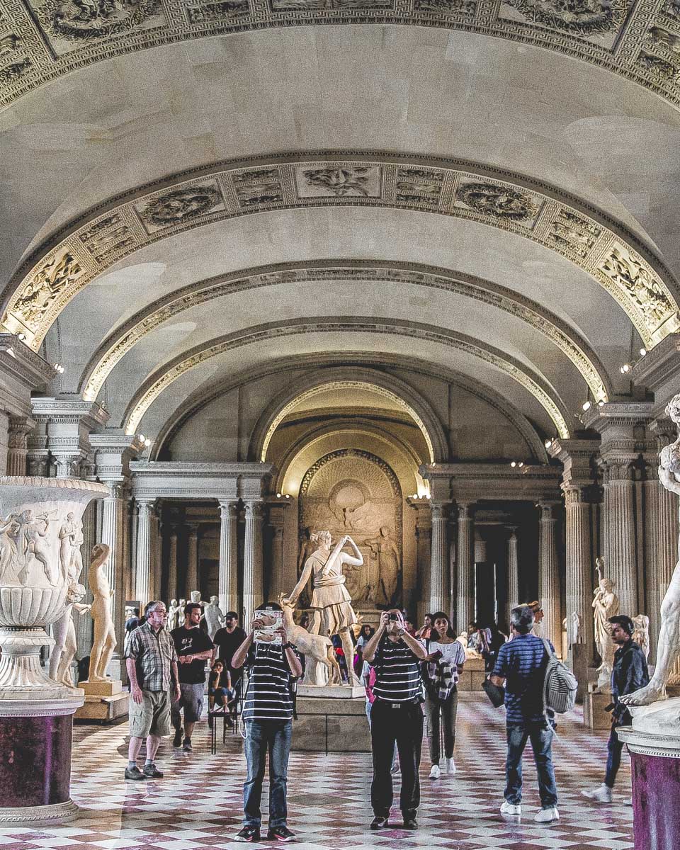 A-hallway-in-the-Louvre-Paris-France