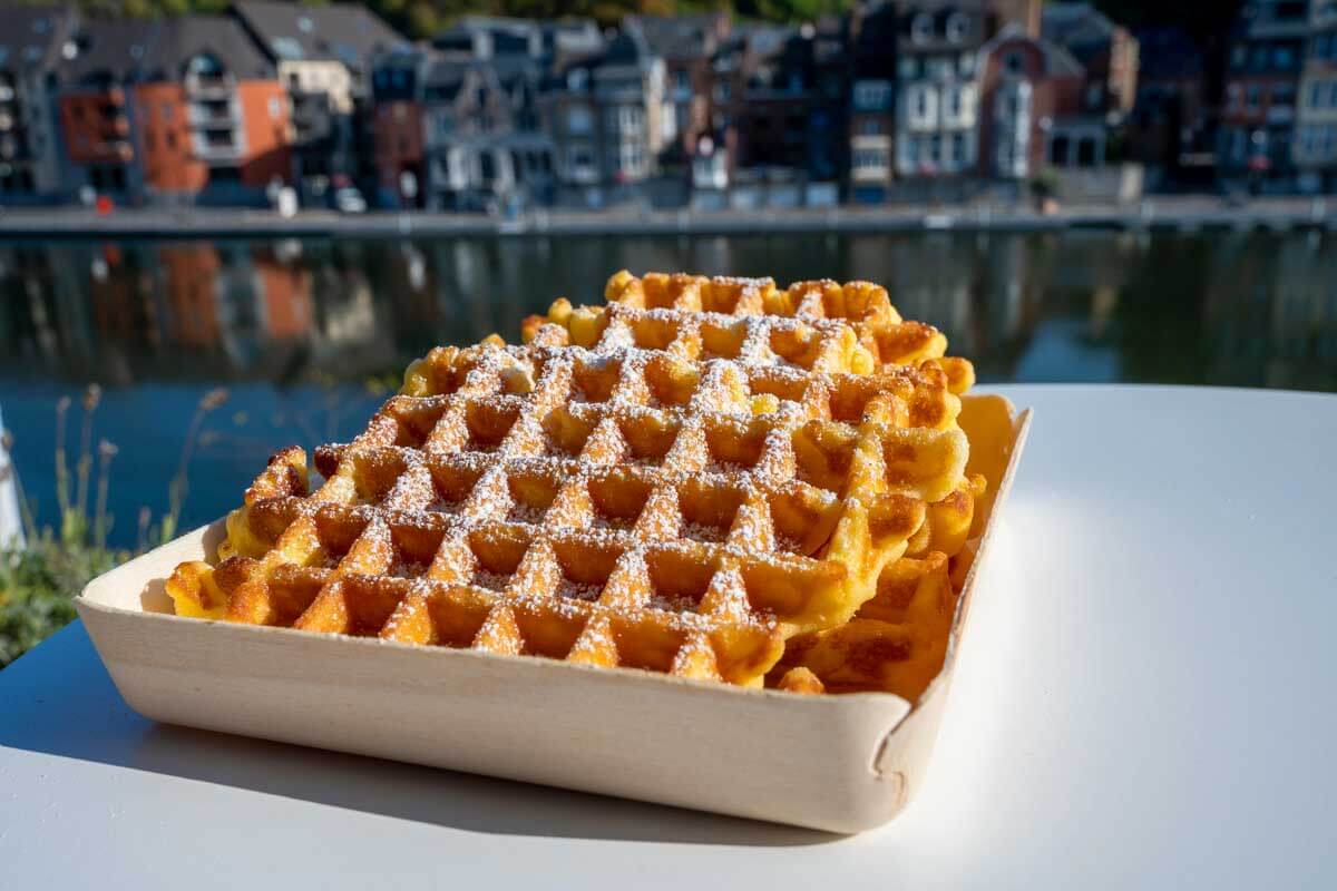 Belgian Waffles eaten in Belgium