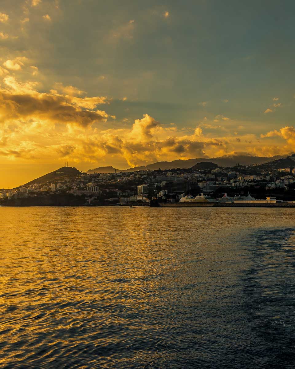 Funchal-seen-at-sunset-on-a-cruise-Madeira-Portugal-1