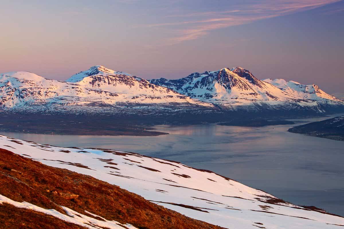 Mountains near Tromso Norway