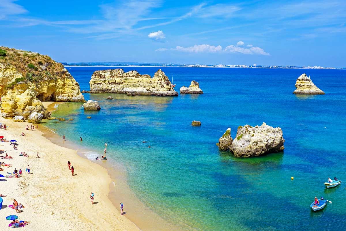 Aerial view of old town of Split, Croatia