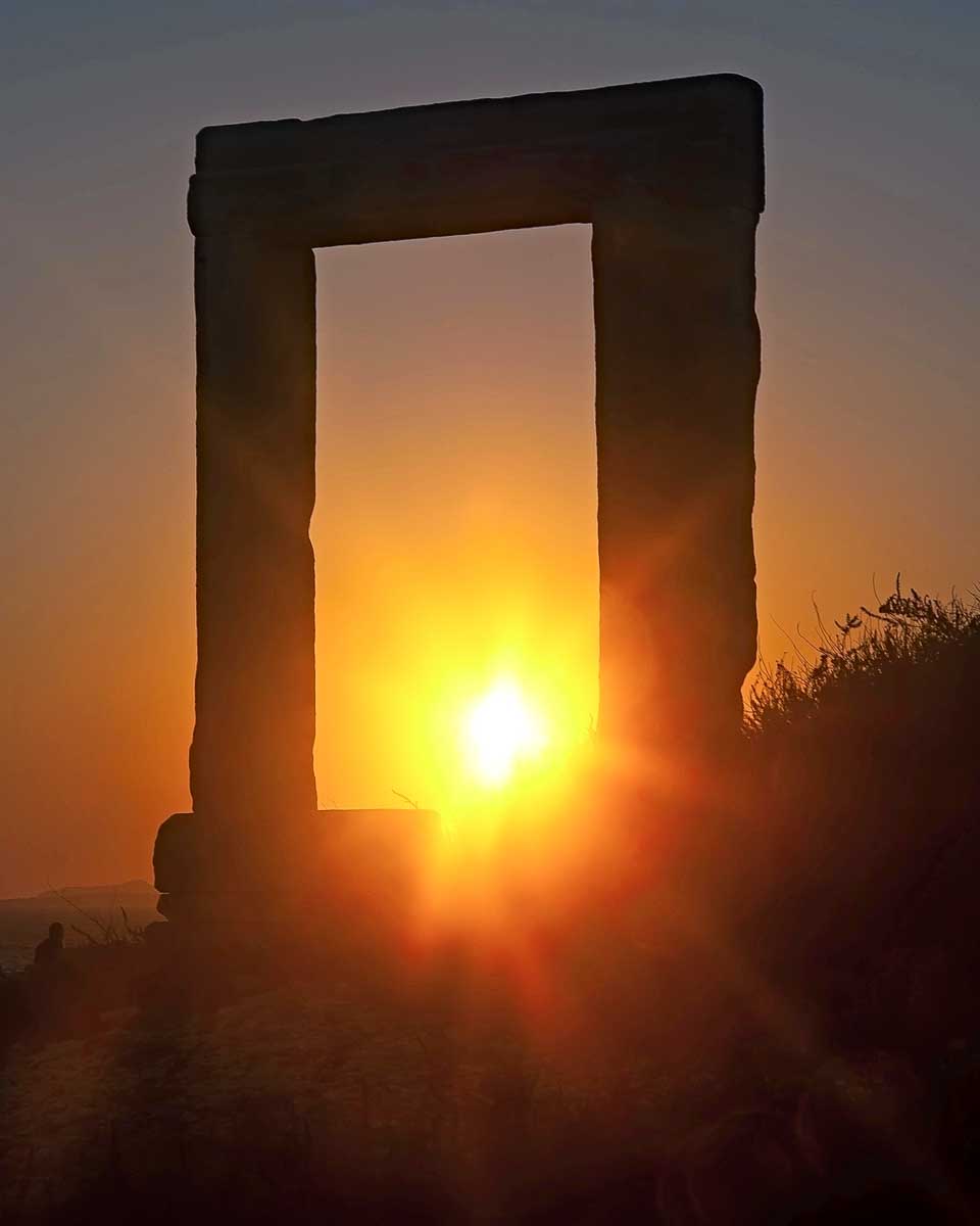 Portara at sunset, Naxos, Greece 1