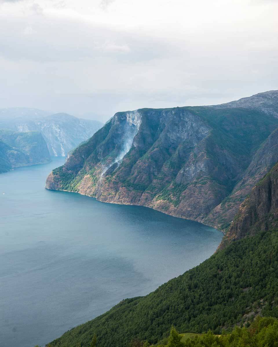 Stegastein fjord seen at a viewpoint in Norway (2)