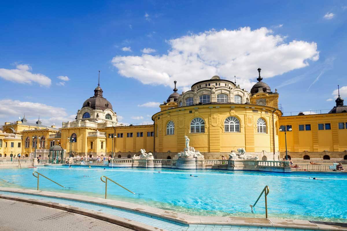 Széchenyi Thermal Bath in Budapest Hungary