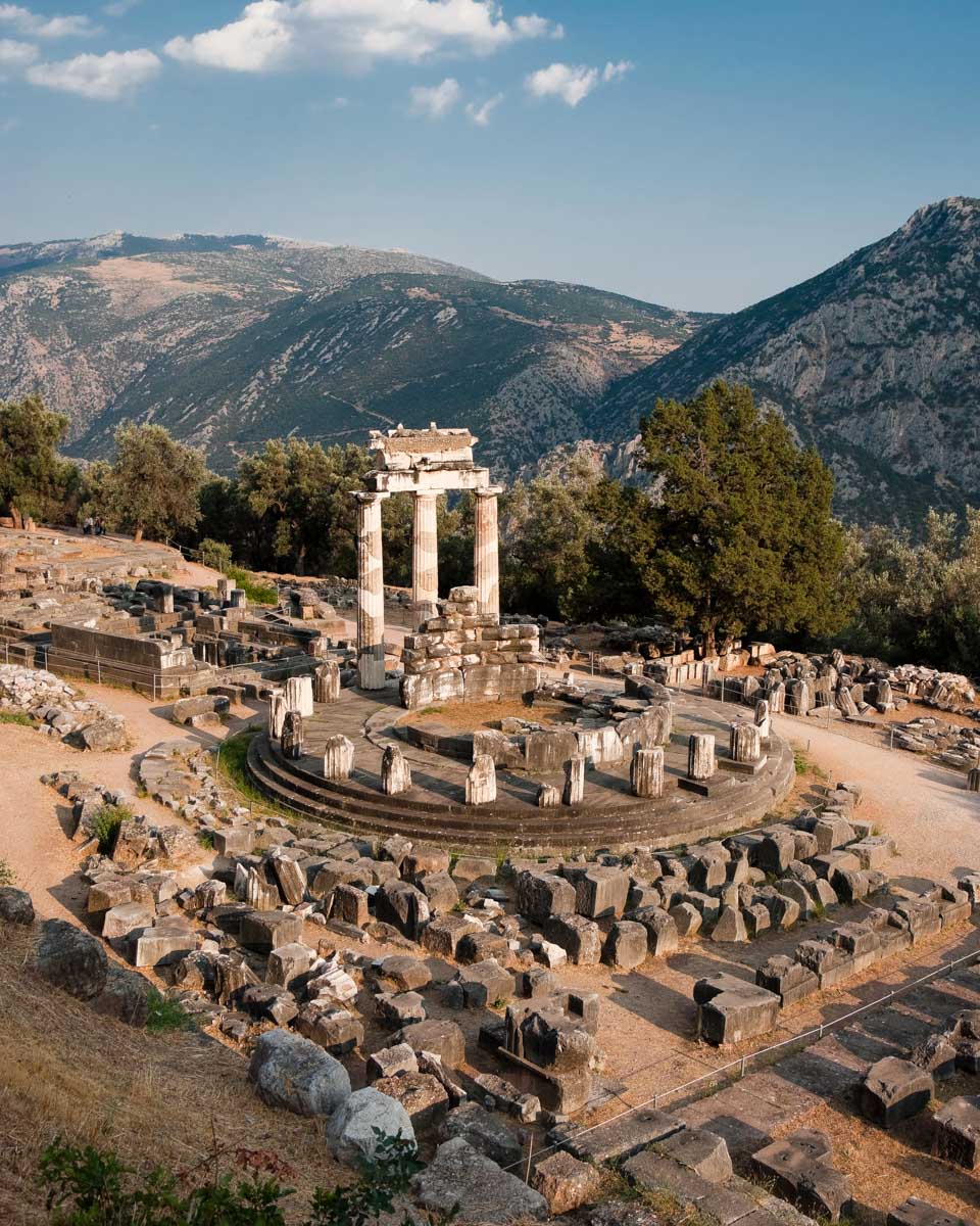 Temple-of-Athena-in-Delphi-on-a-tour-from-Athens-Greece