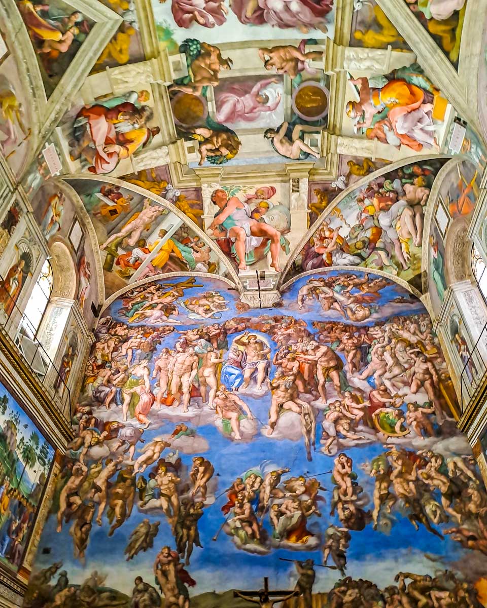 A-fresco-at-the-Sistine-chapel-in-Vatican-Rome
