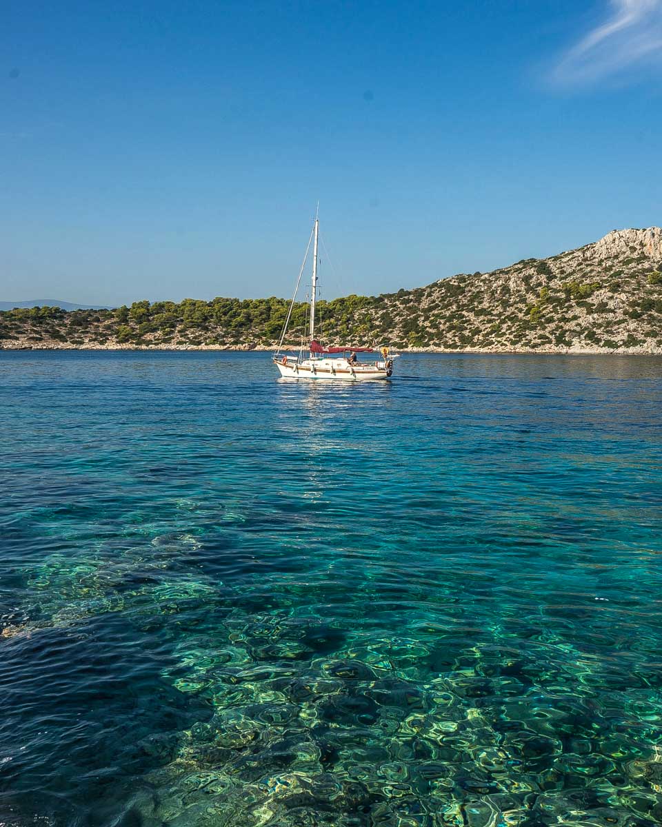 Agistri Island on the Saronic Gulf Greece 1