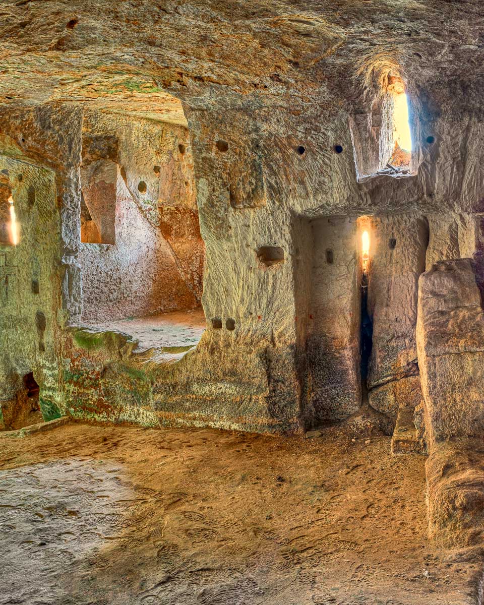 An old cave house in Matera Italy