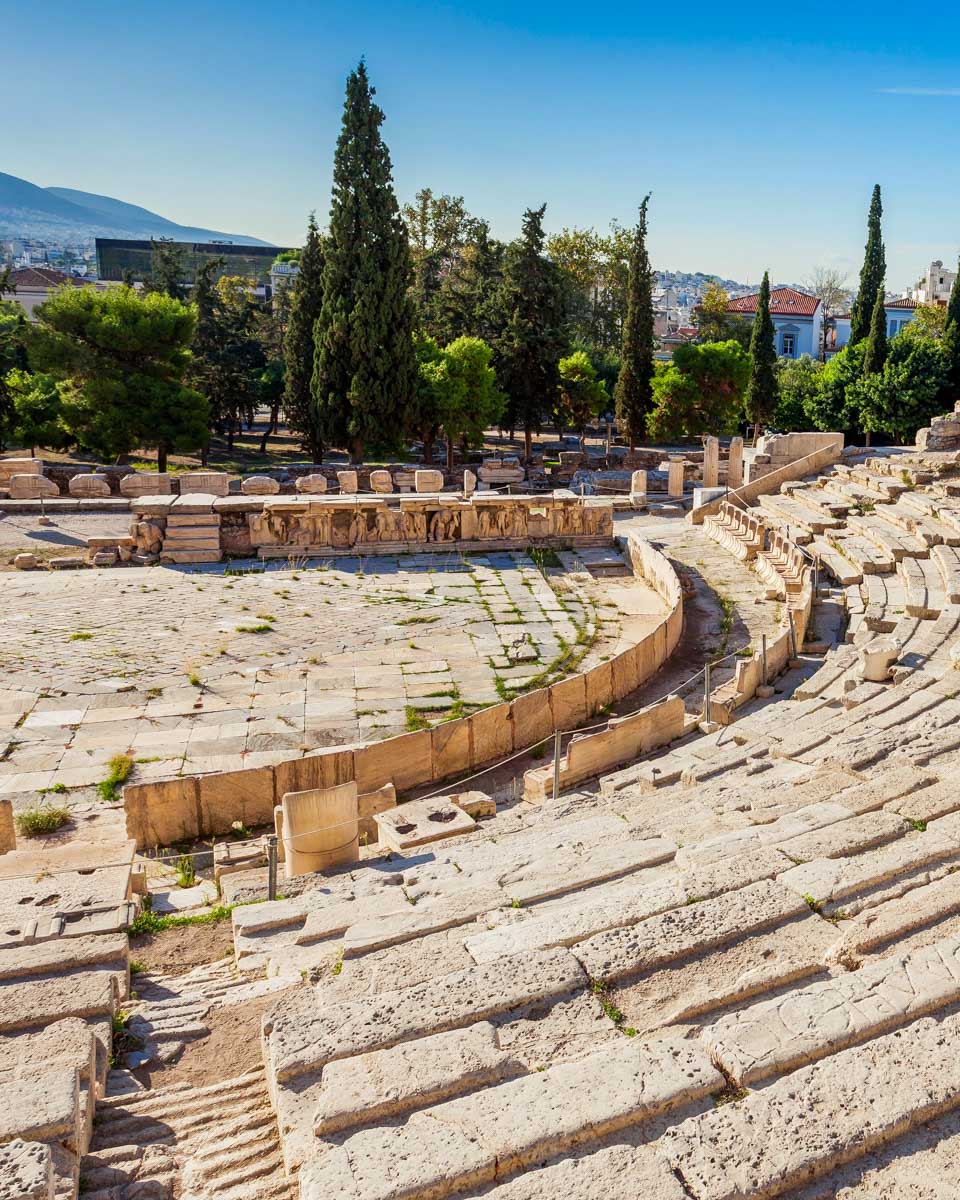 The-Theatre-of-Dionysus-Eleuthereus-seen-on-an-Acropolis-tour-in-Athens-Greece 1