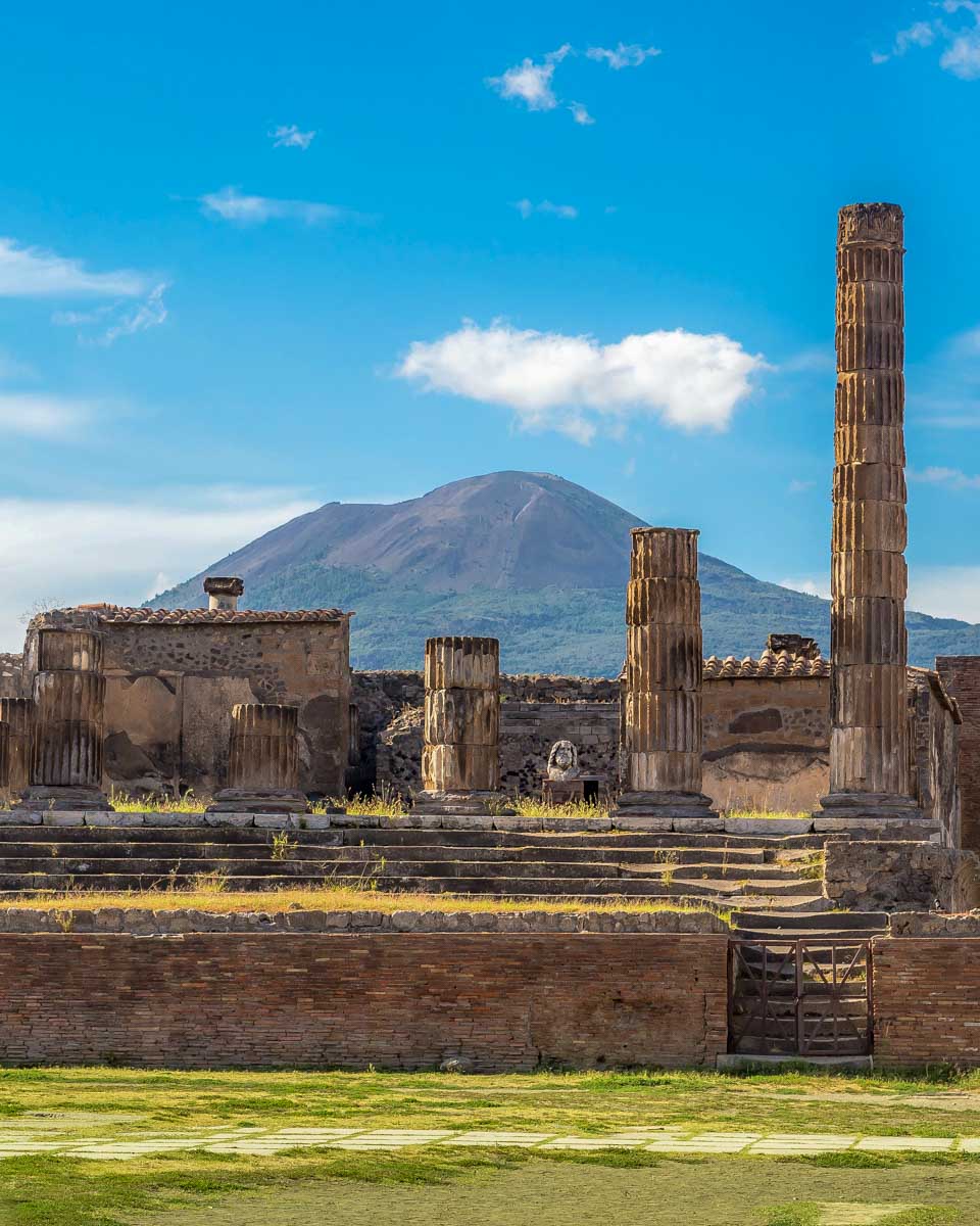 The ruins of Pompeii in Italy