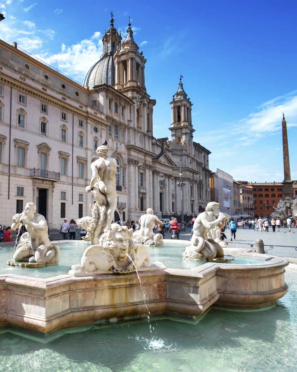 View-of-the-fountain-and-church-at-Piazza-Navona-in-Rome-Italy