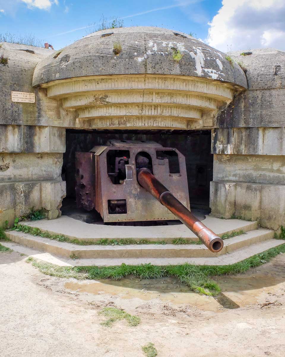 A-German-bunker-at-Normandy-in-France