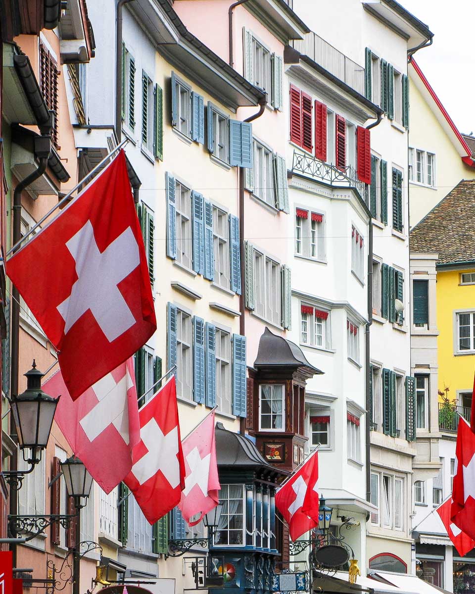 A-street-in-Old-Town-Zurich-Switzerland