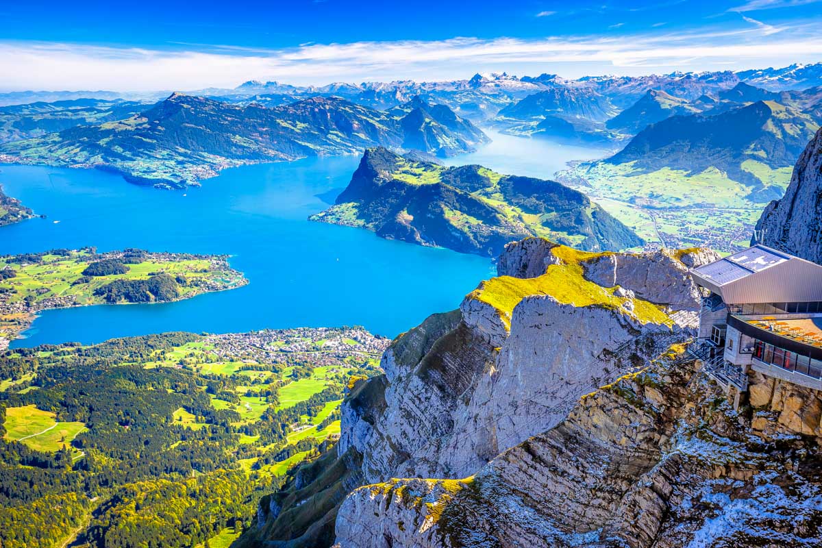 At the top of Mount Pilatus in Switzerland 1