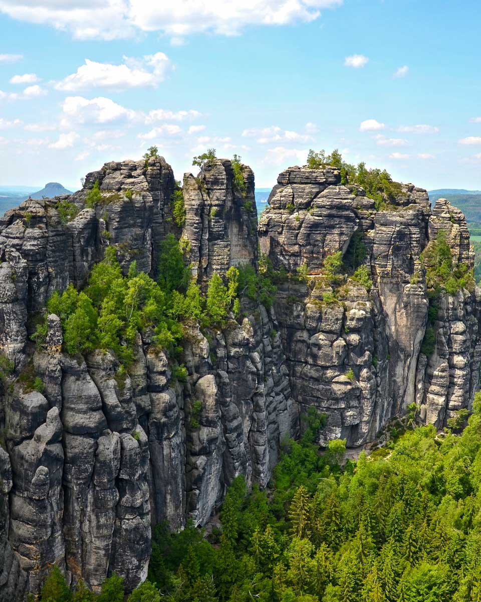 Bastei rock formation in Saxon Switzerland National Park Germany 1