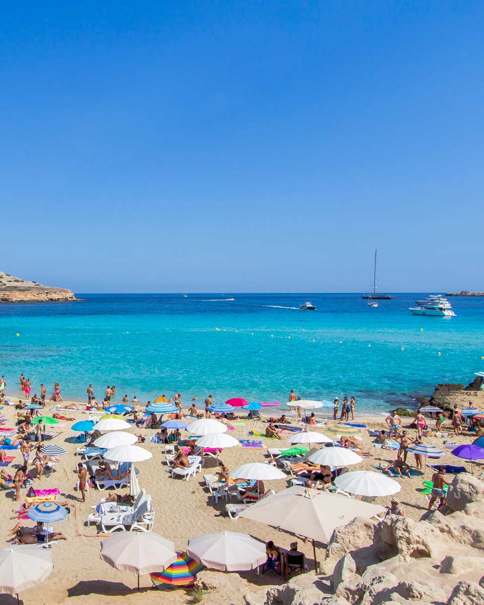 Cala Conta beach in Ibiza Spain