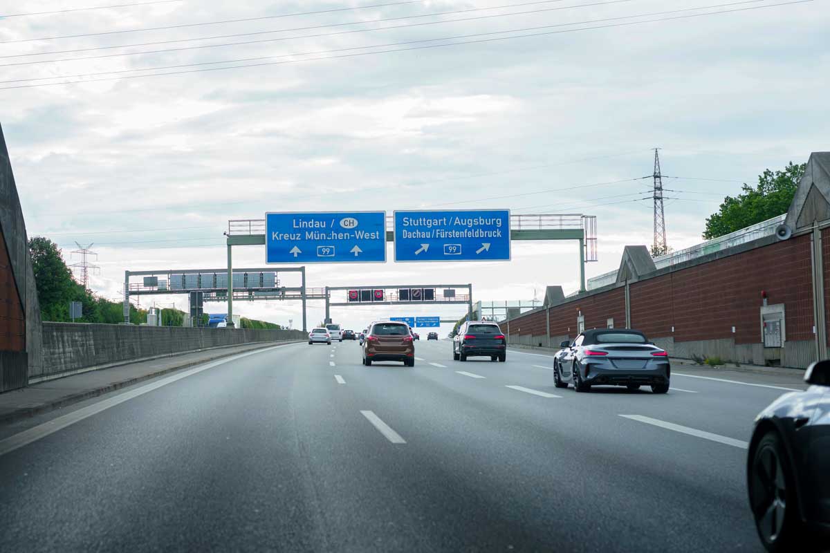 Driving on the Autobahn in Germany