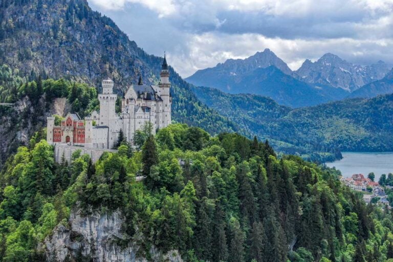 Famous Neuschwanstein Castle in Bavaria Germany