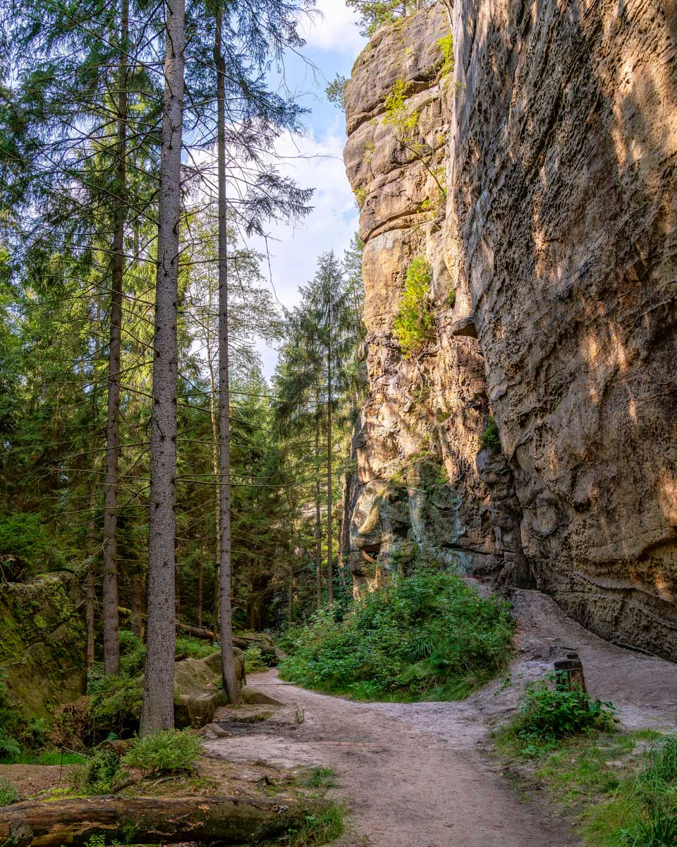 Hiking through Saxon Switzerland National Park Germany