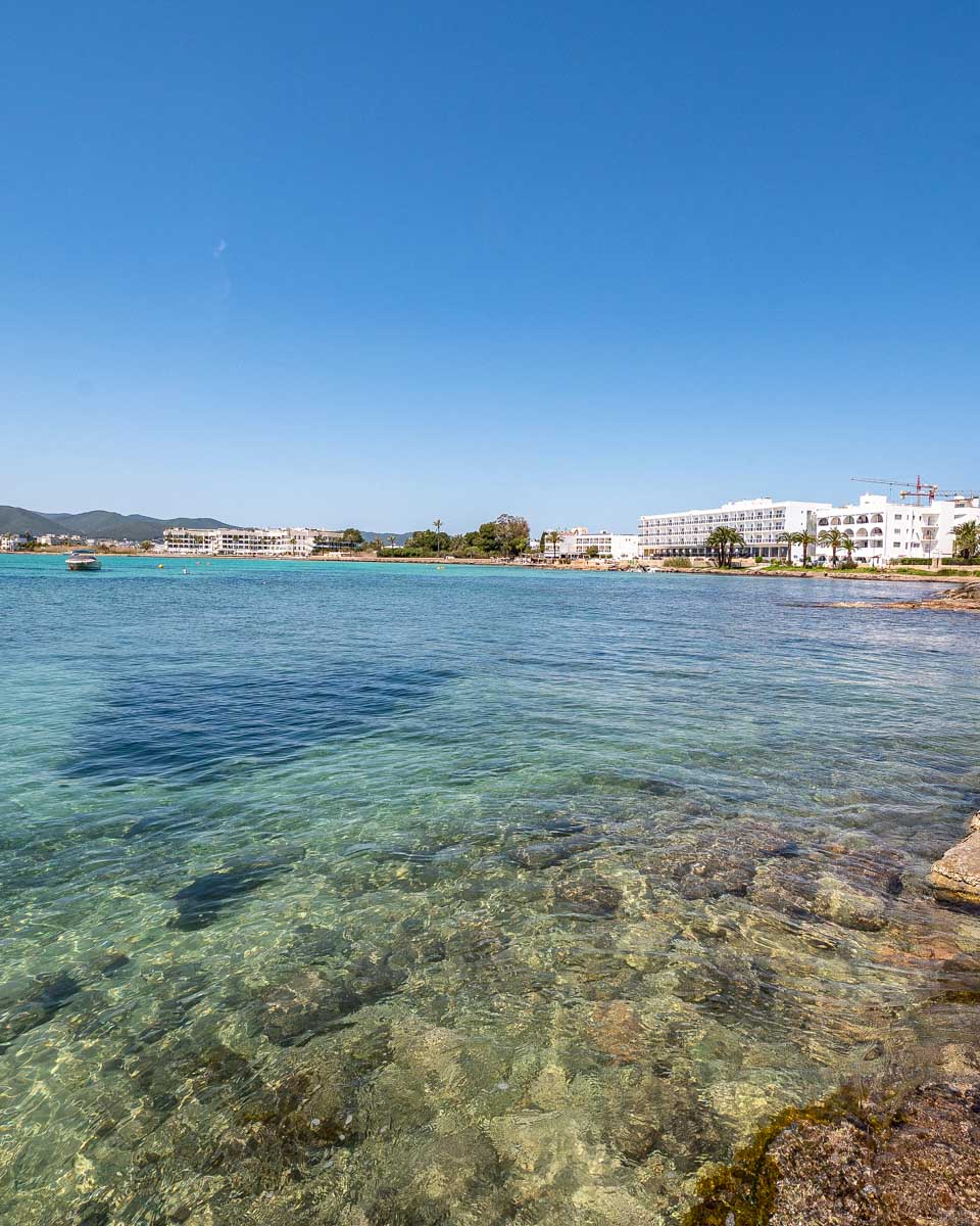 Playa de Talamanca in Ibiza Spain