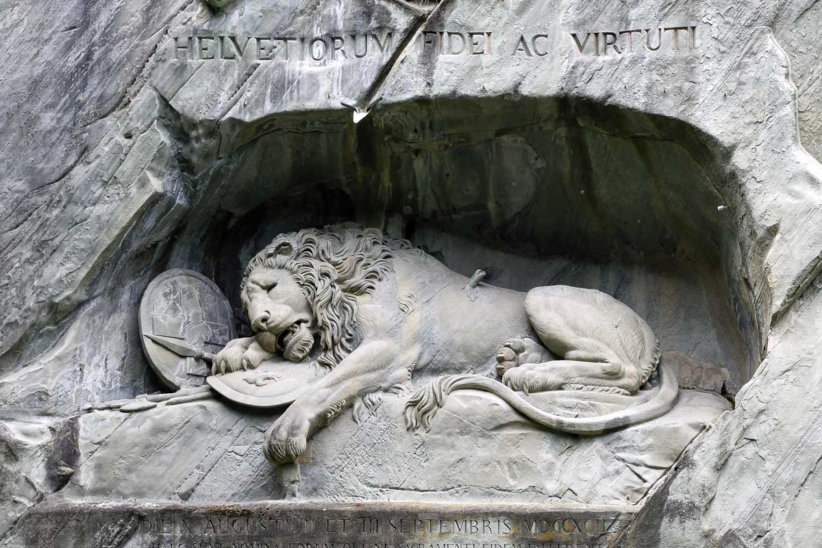 The Lion Monument in Lucerne Switzerland 1