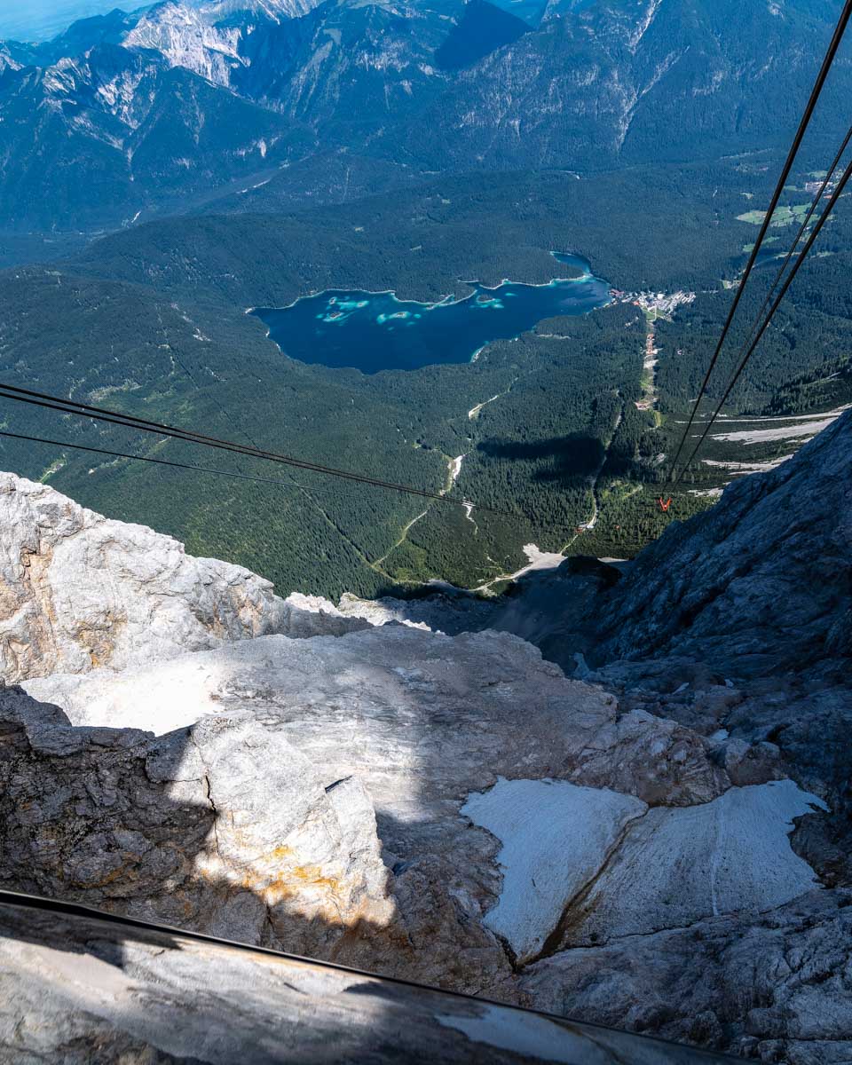 The view from the cable car up Zugspitze in Germany (1)