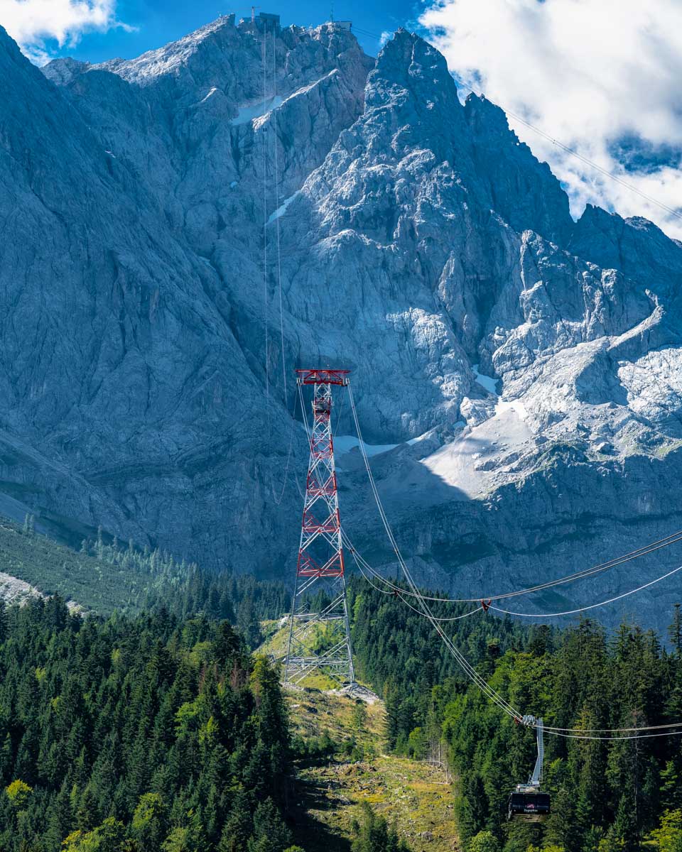 The view from the cable car up Zugspitze in Germany (2)