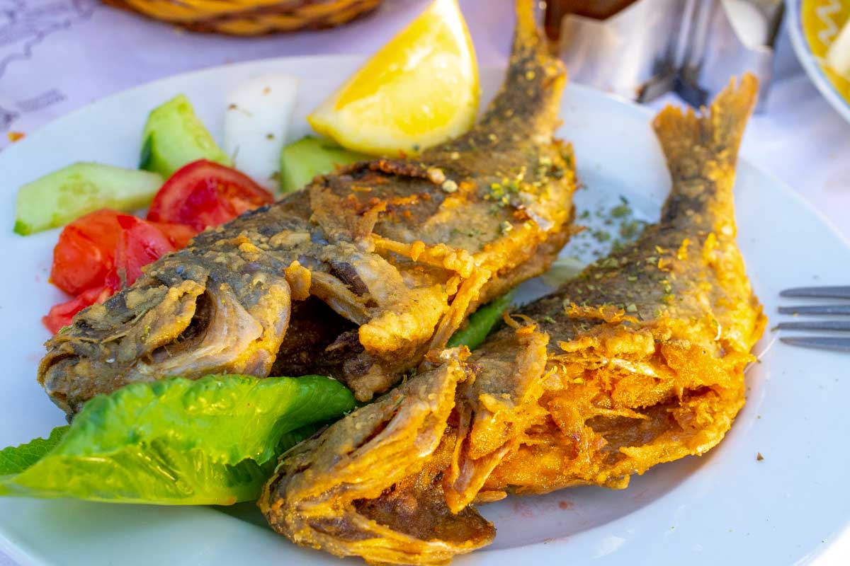 Traditional-cooked-fish-eaten-in Ibiza Spain