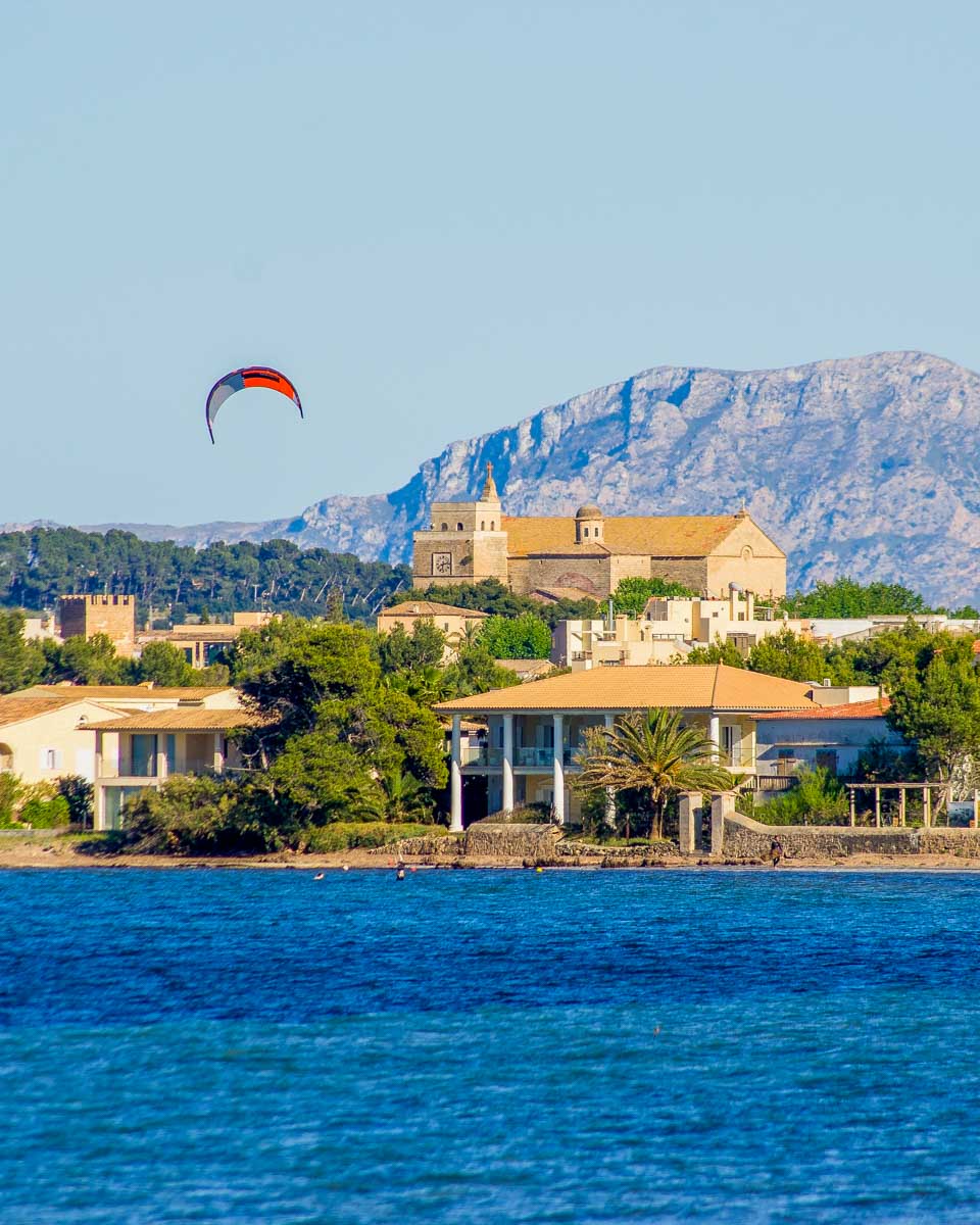 View of the harbor of Port de Pollenca in Mallorca Spain (1)