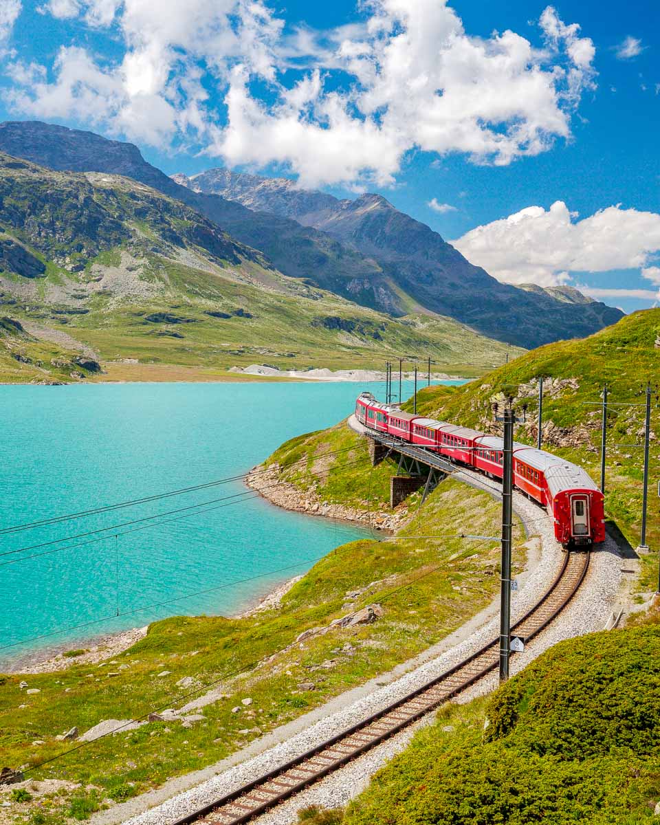 Bernina Express train in Switzerland 1