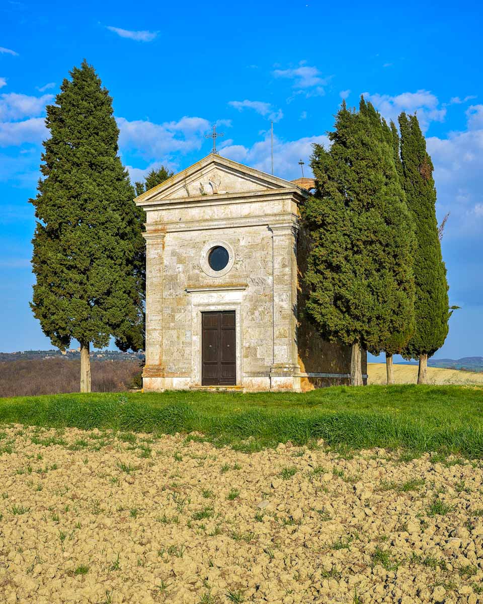 Cappella della Madonna di Vitaleta in Tuscany Italy