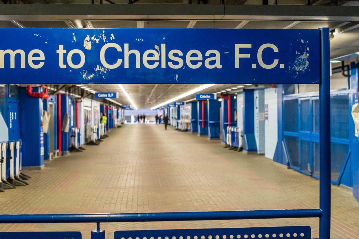 Chelsea FC Tunnel in England United Kingdom