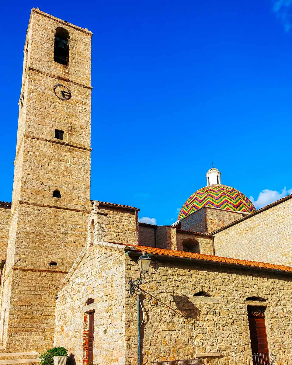 Church of San Paolo Apostolo with bell tower Olbia Sardinia Italy