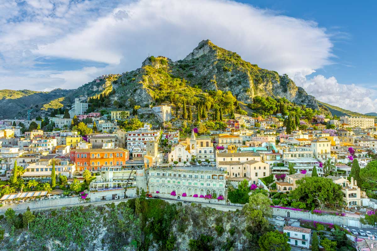 Cityscape of Taormina Italy