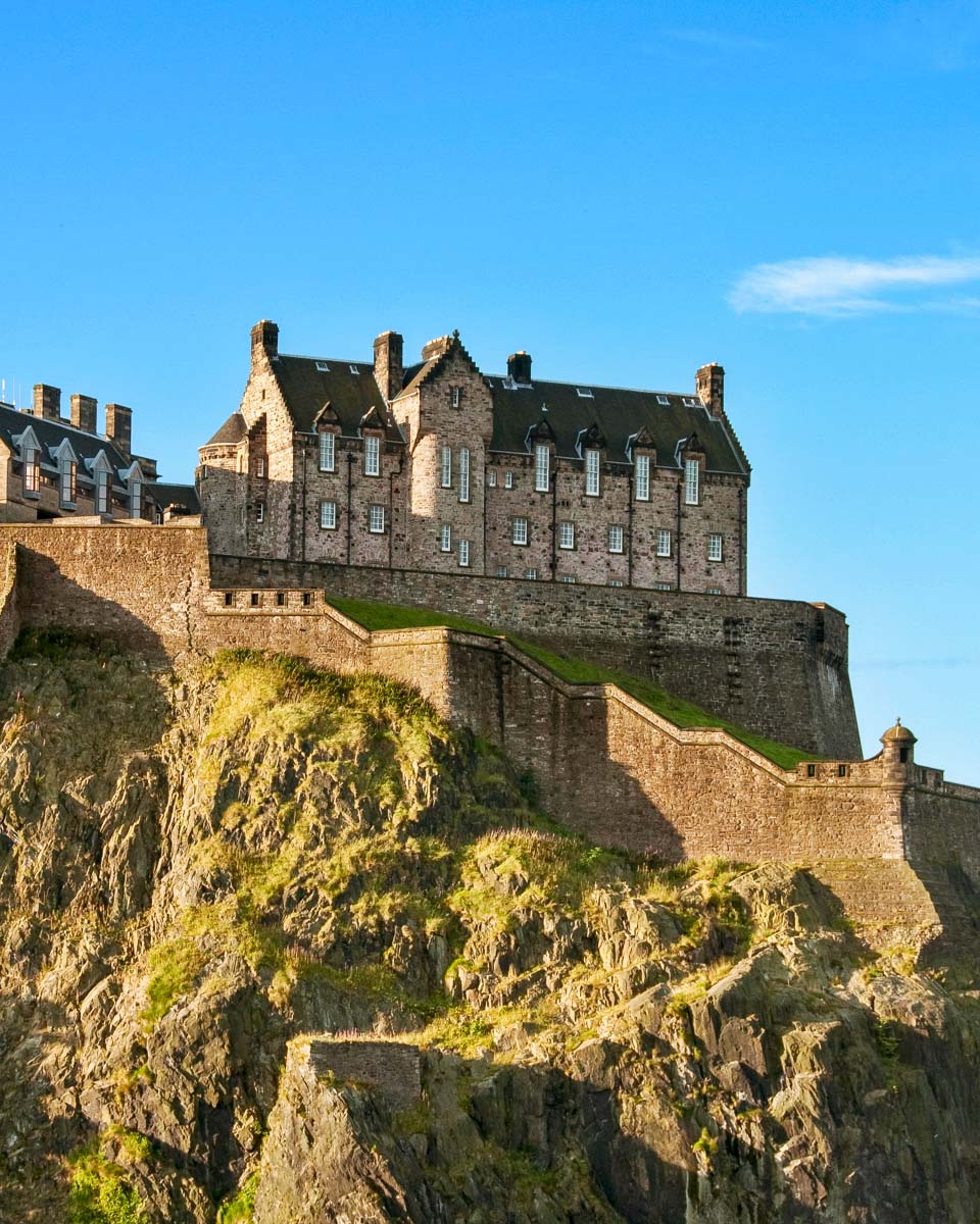 Edinburgh Castle seen in Scotland United Kingdom