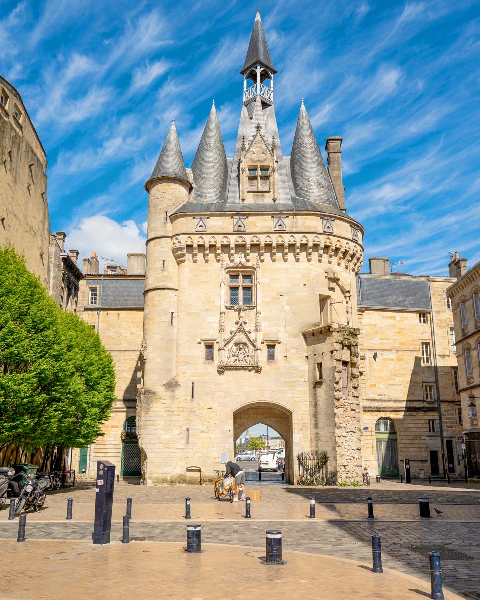 Gate Porte Cailhau in Bordeaux France