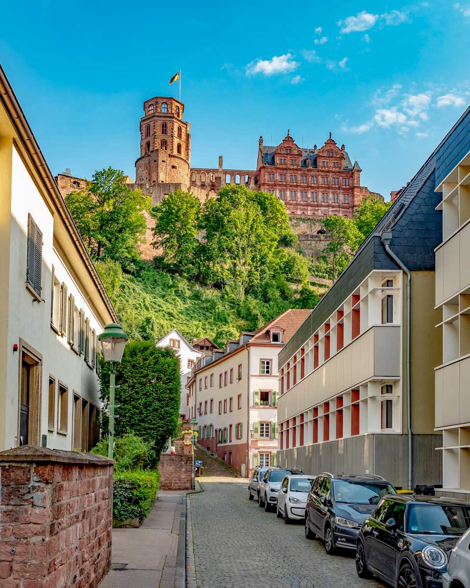 Heidelberg Castle seen on a tour from Frankfurt Germany 1
