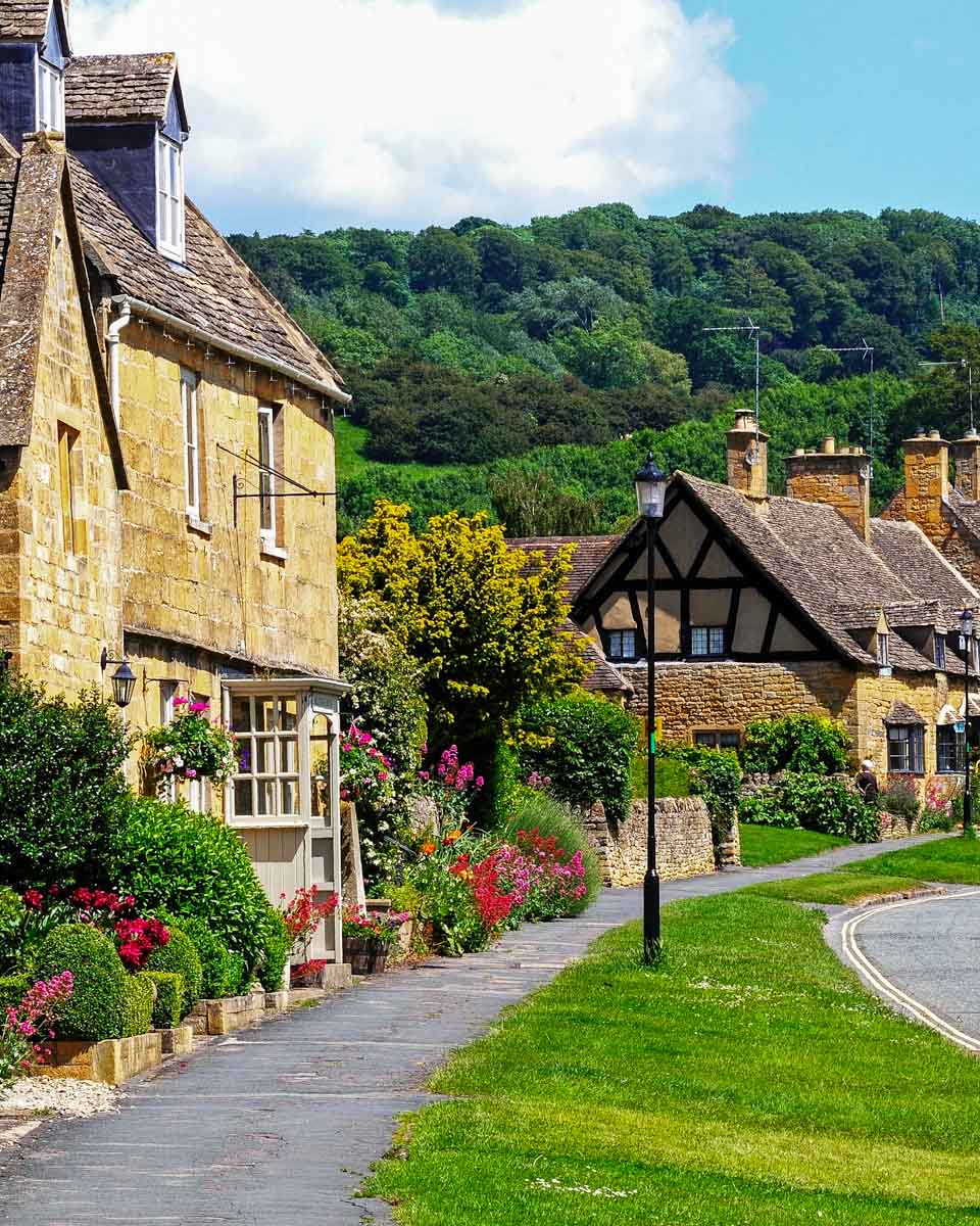 High Street in Broadway Cotswolds England