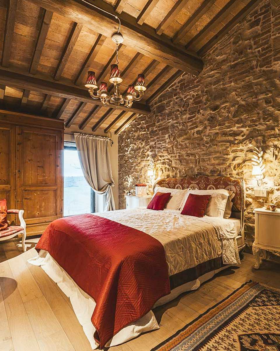 Hotel room at Agriturismo Poggio Il Castellare in Tuscany